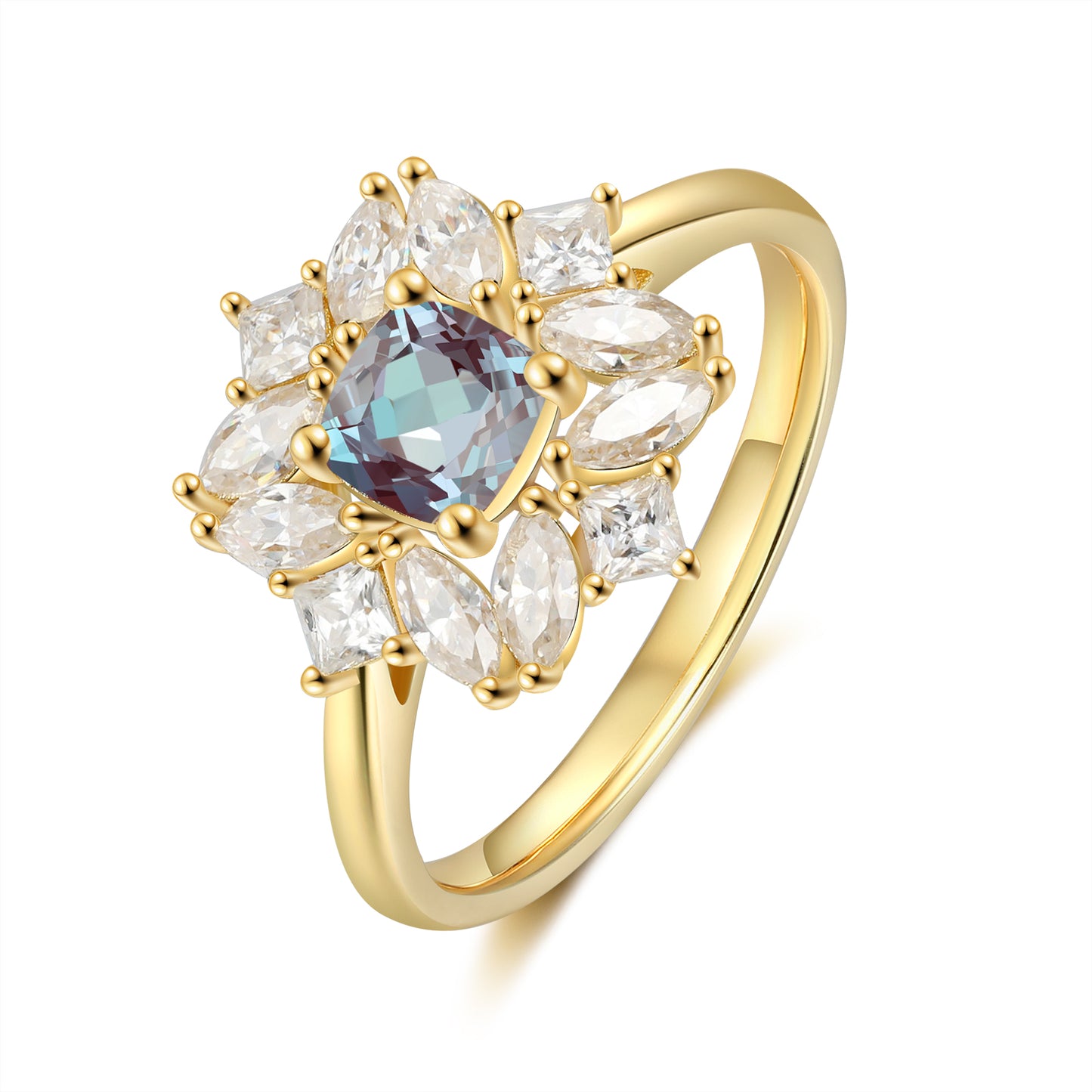 K Gold Natural Alexandrite Ring