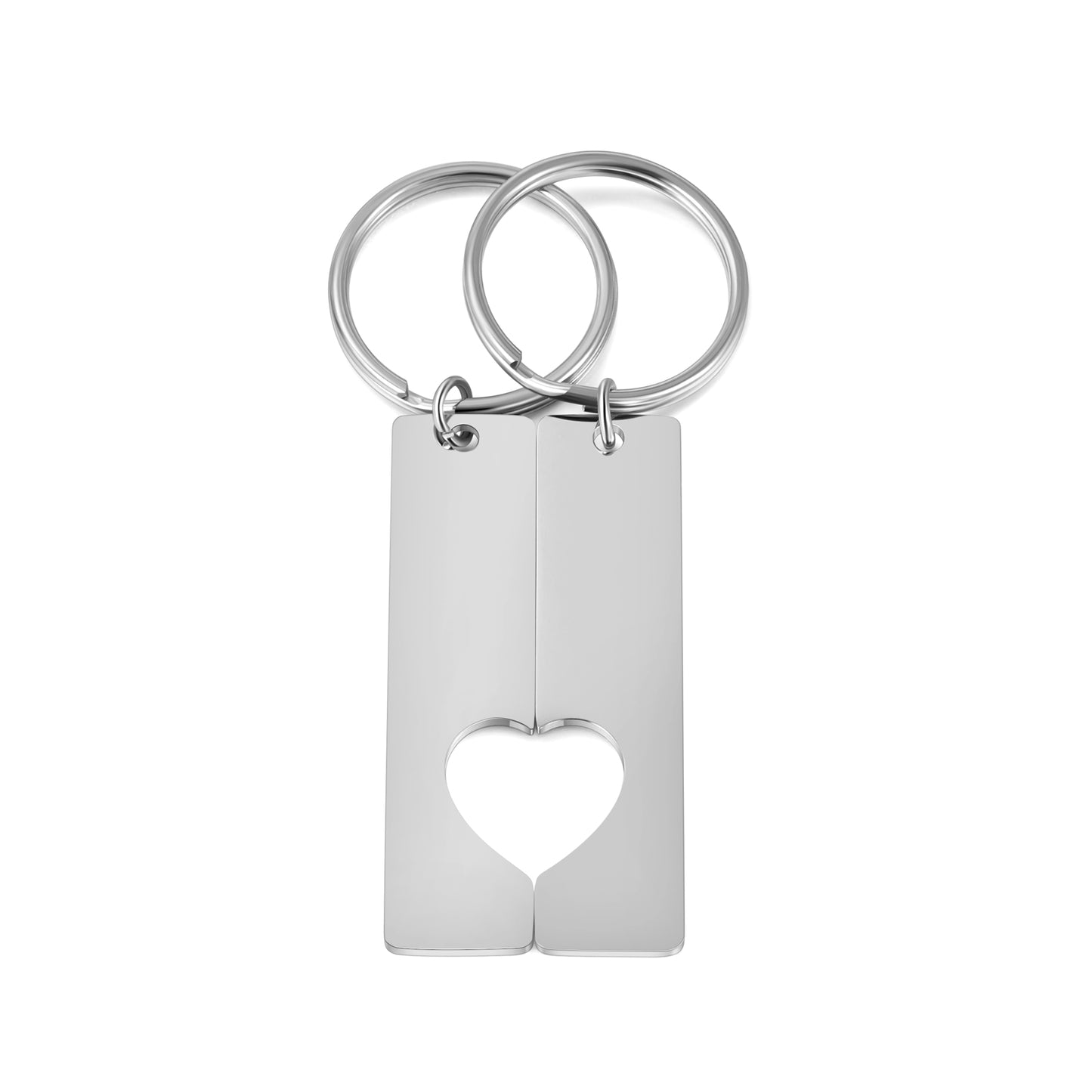 Stainless Steel Couple Keychain