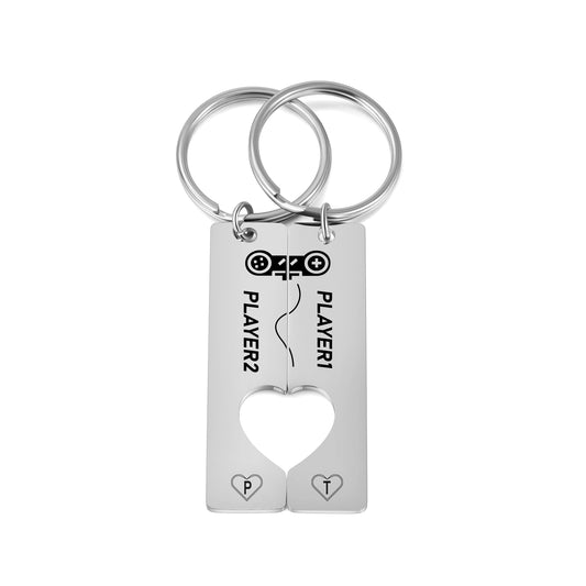 Stainless Steel Couple Keychain