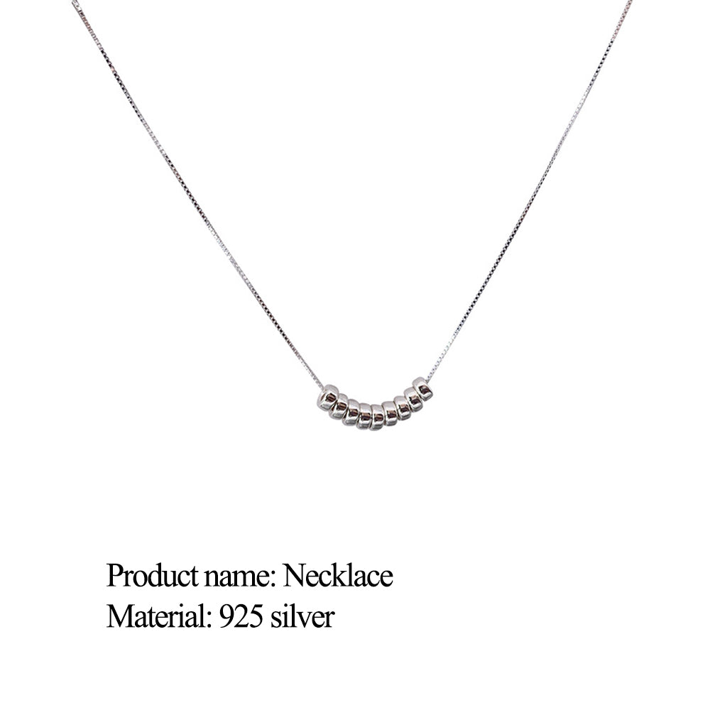 925 Sterling Silver Beads Necklace