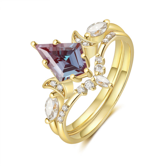 K Gold Natural Alexandrite Ring