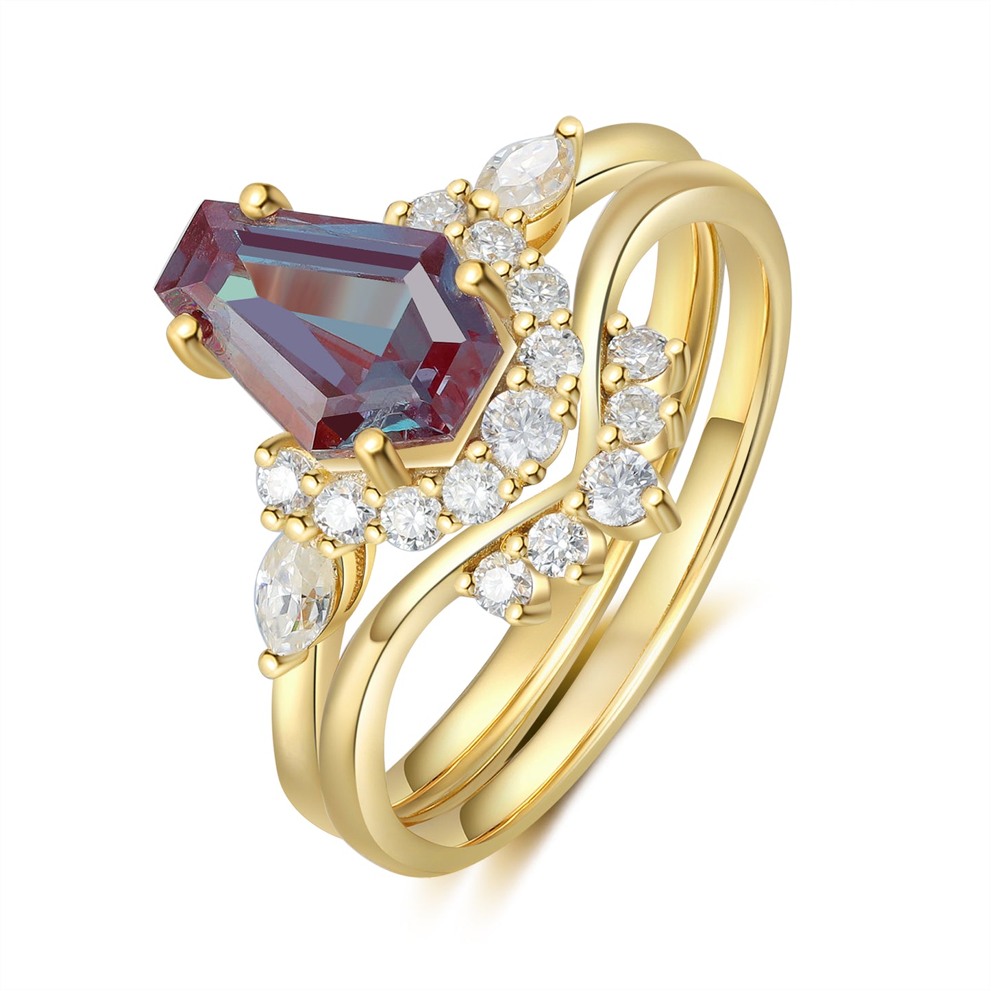 K Gold Natural Alexandrite Ring