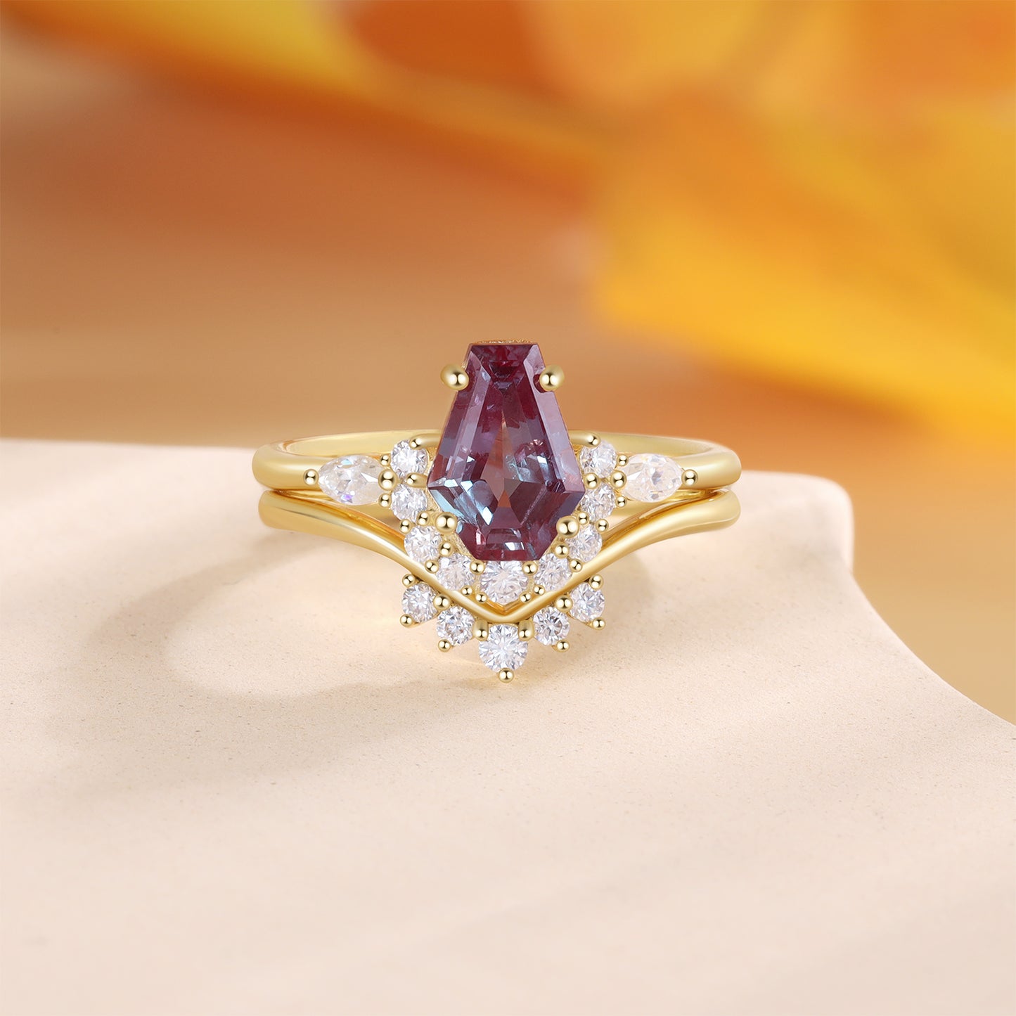 K Gold Natural Alexandrite Ring