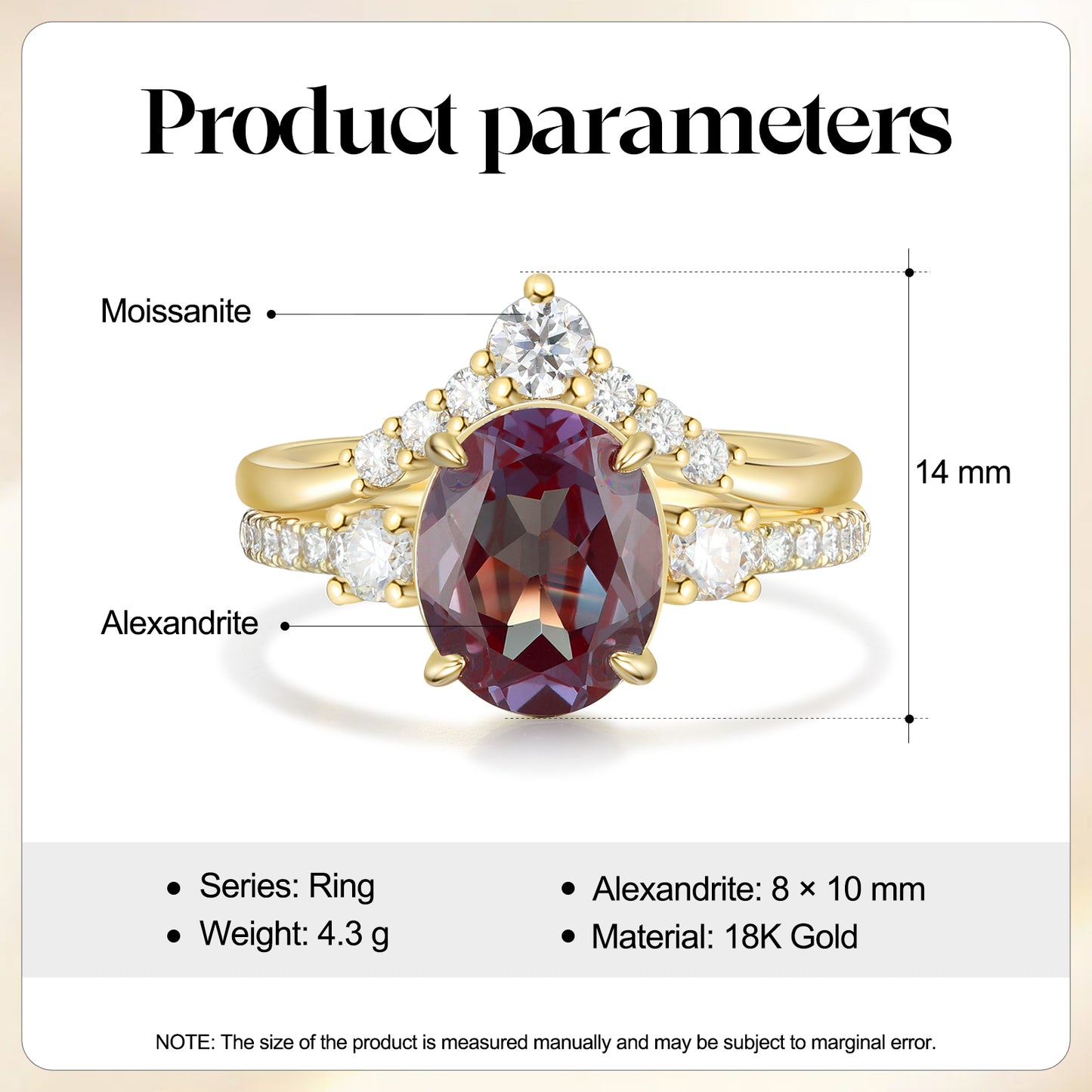 K Gold Alexandrite Ring