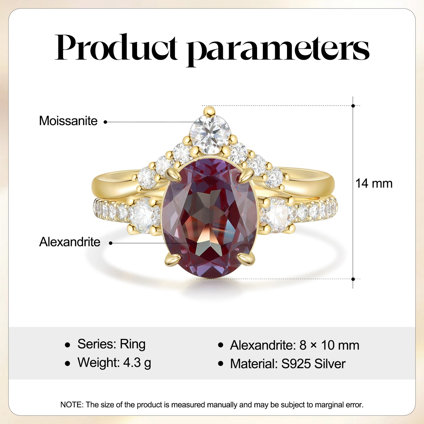 K Gold Alexandrite Ring