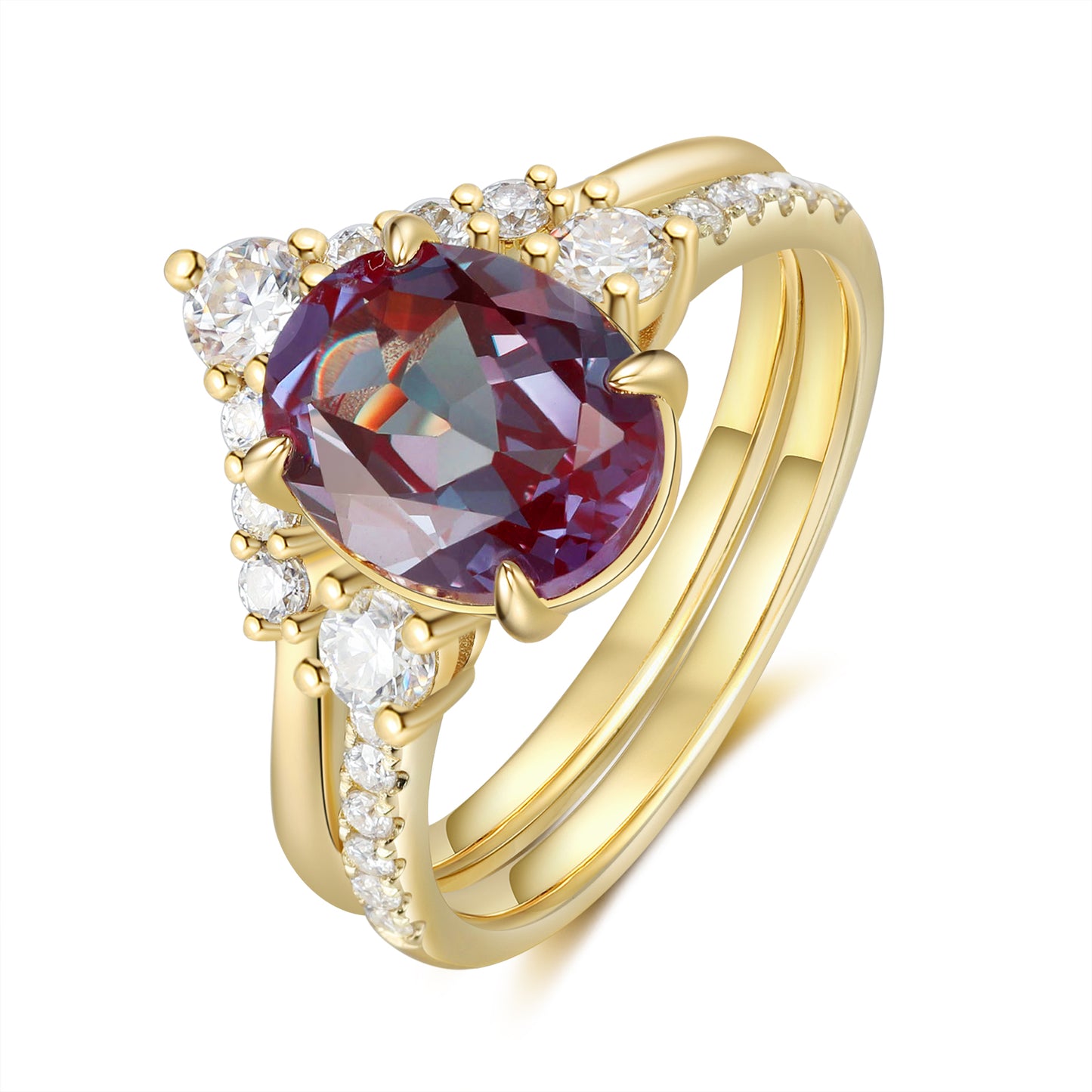 K Gold Alexandrite Ring