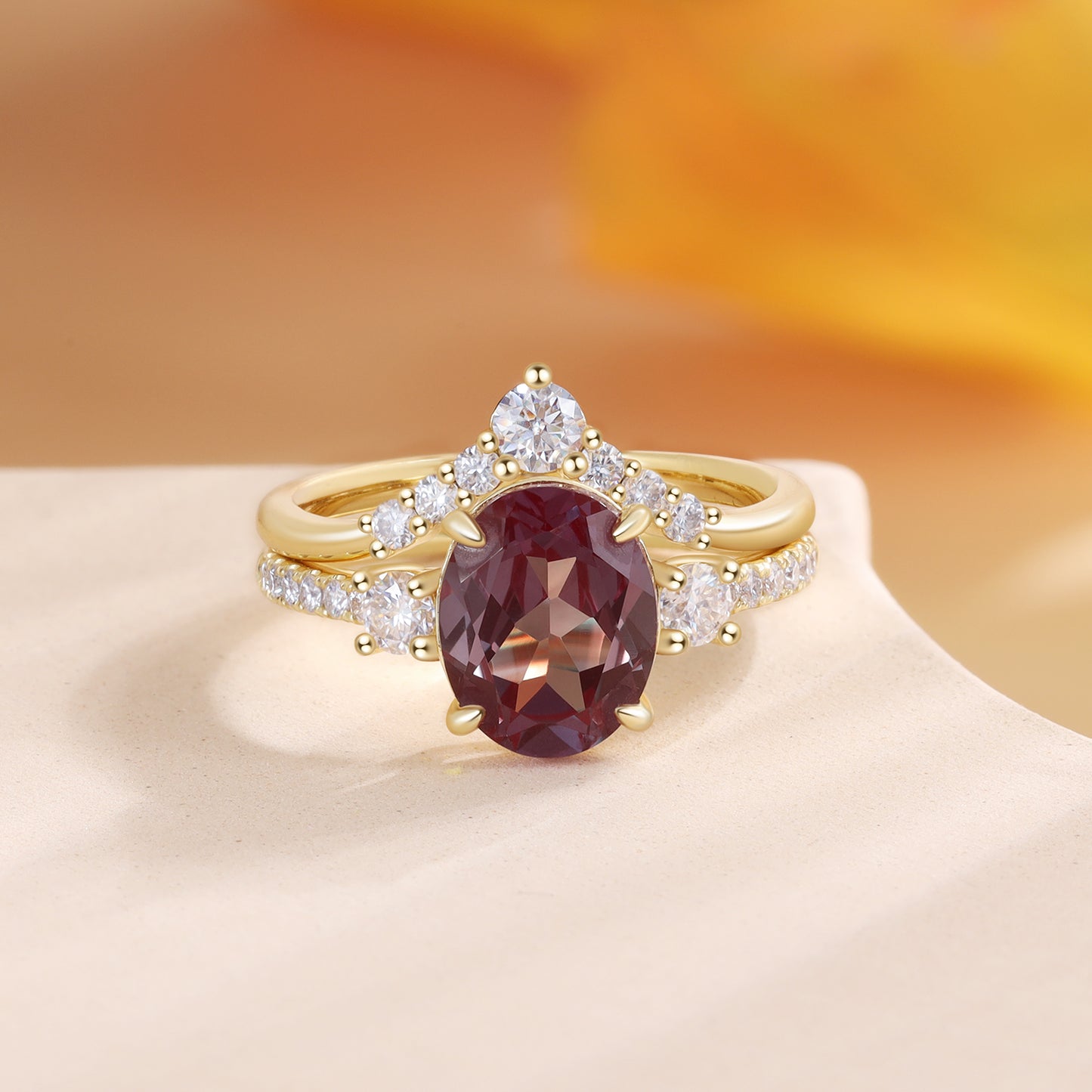 K Gold Alexandrite Ring