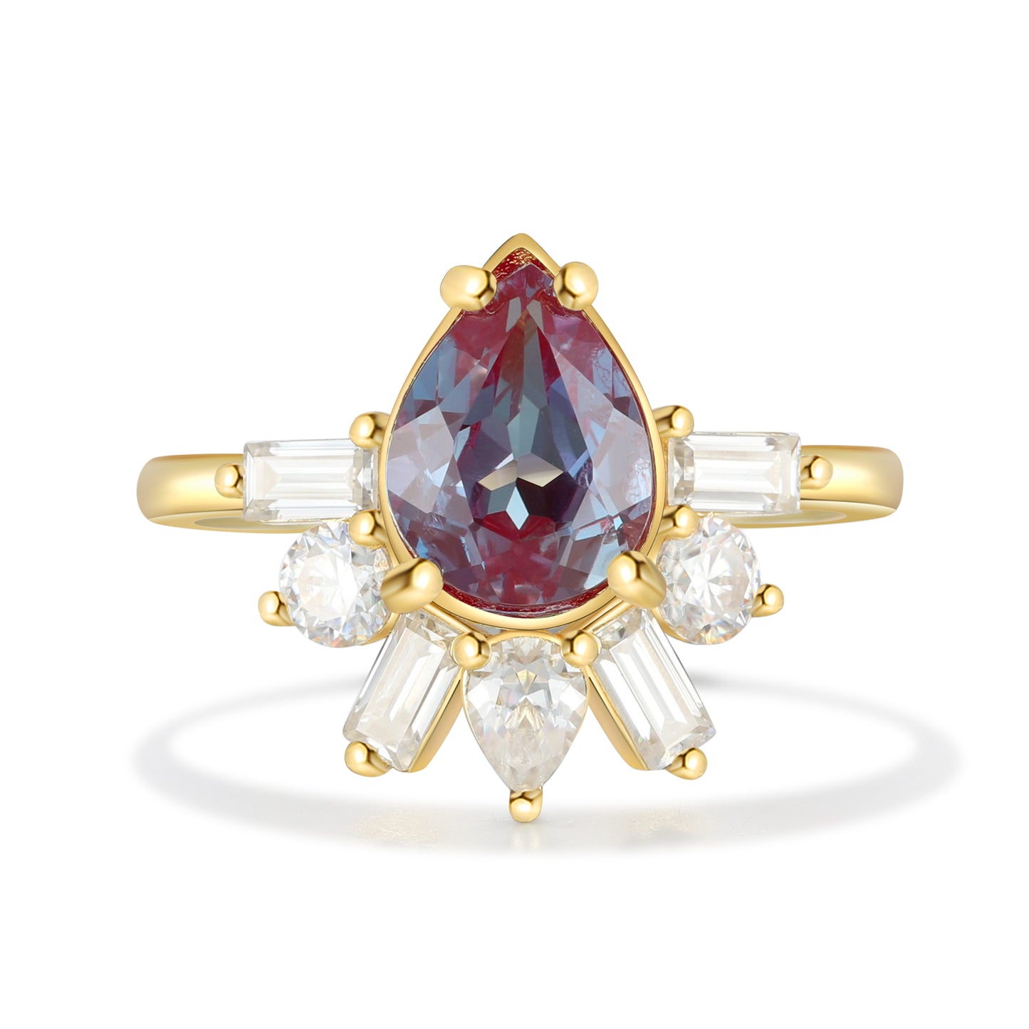 K Gold Natural Alexandrite Ring