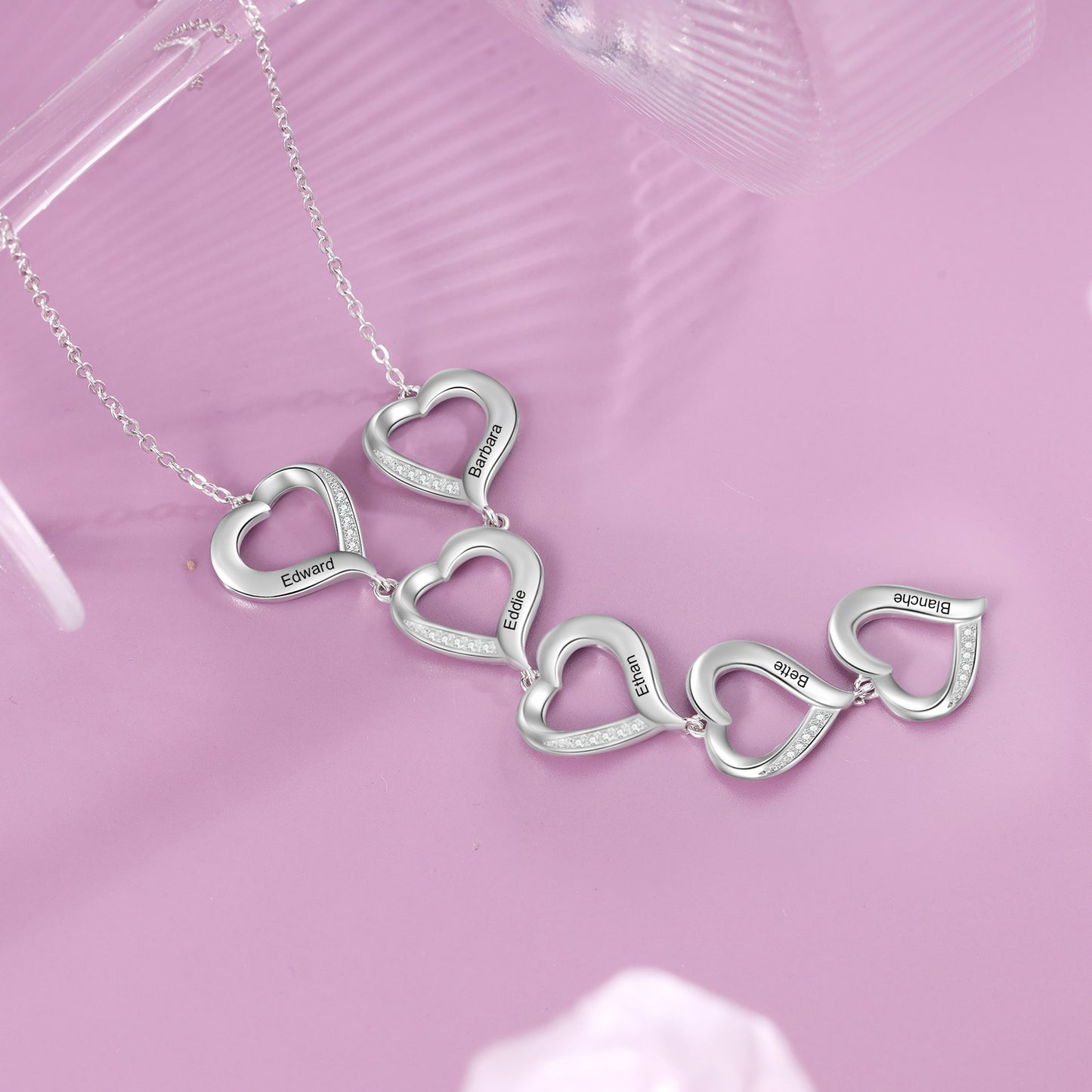 Custom Name Heart Pendant Necklace