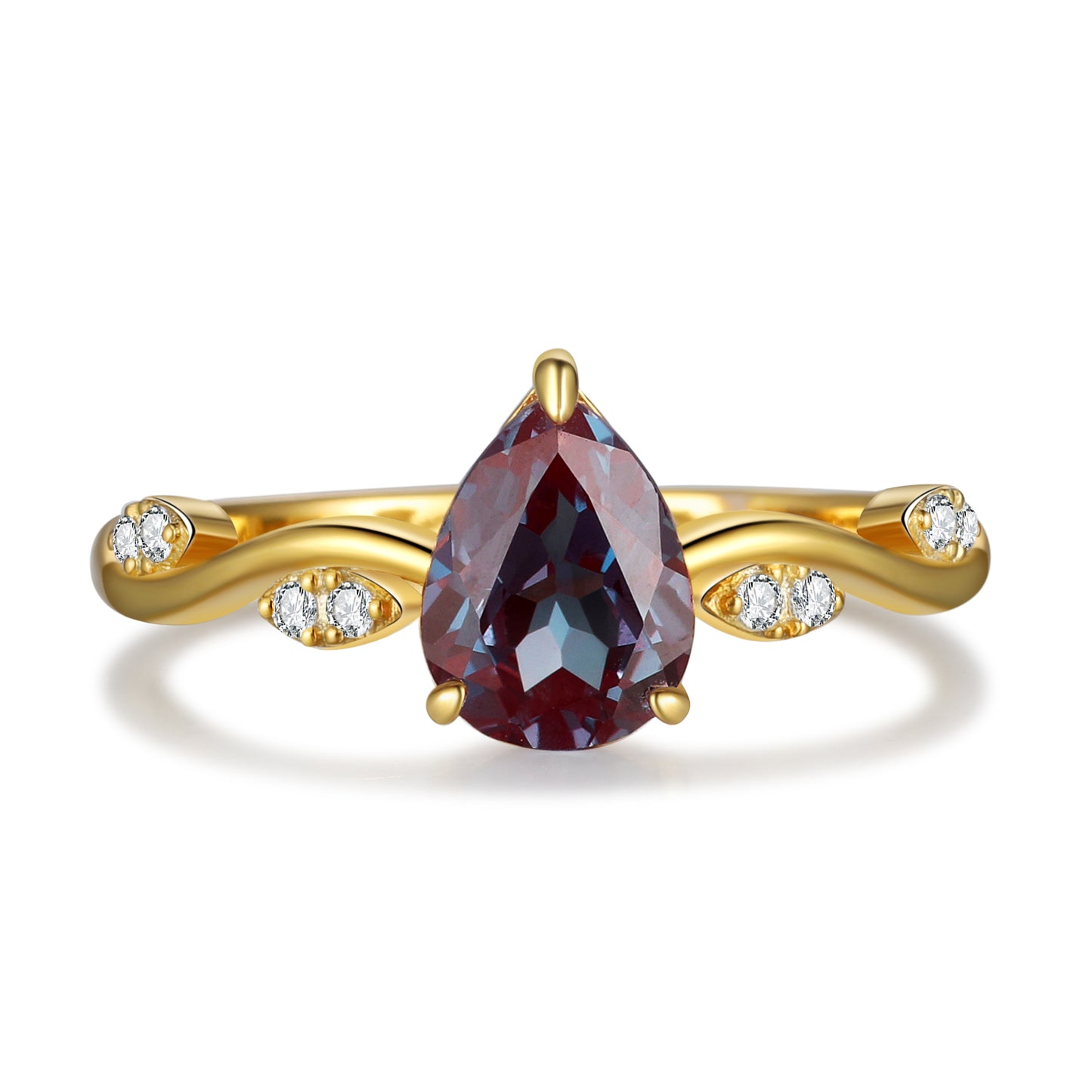 925 Sterling Silver Natural Alexandrite Ring