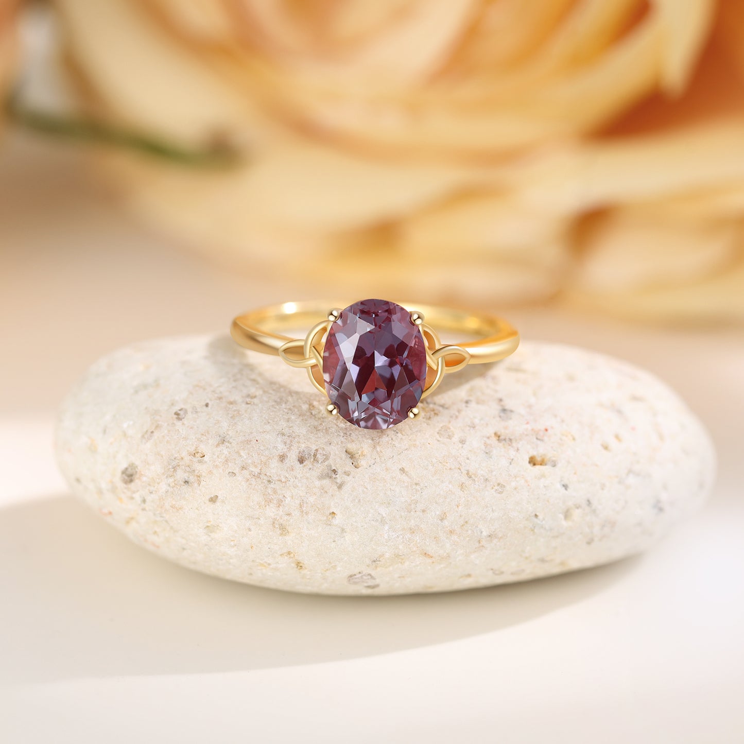 925 Sterling Silver Natural Alexandrite Ring