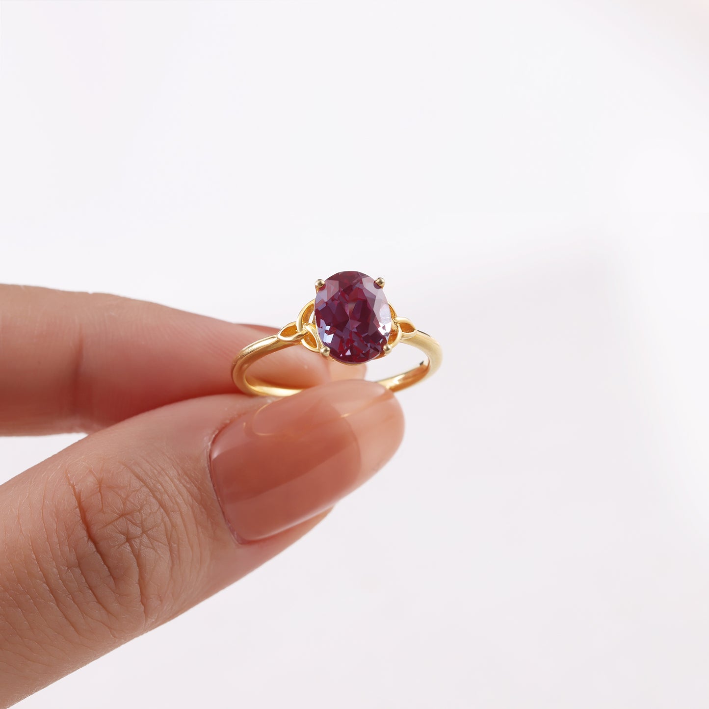 925 Sterling Silver Natural Alexandrite Ring