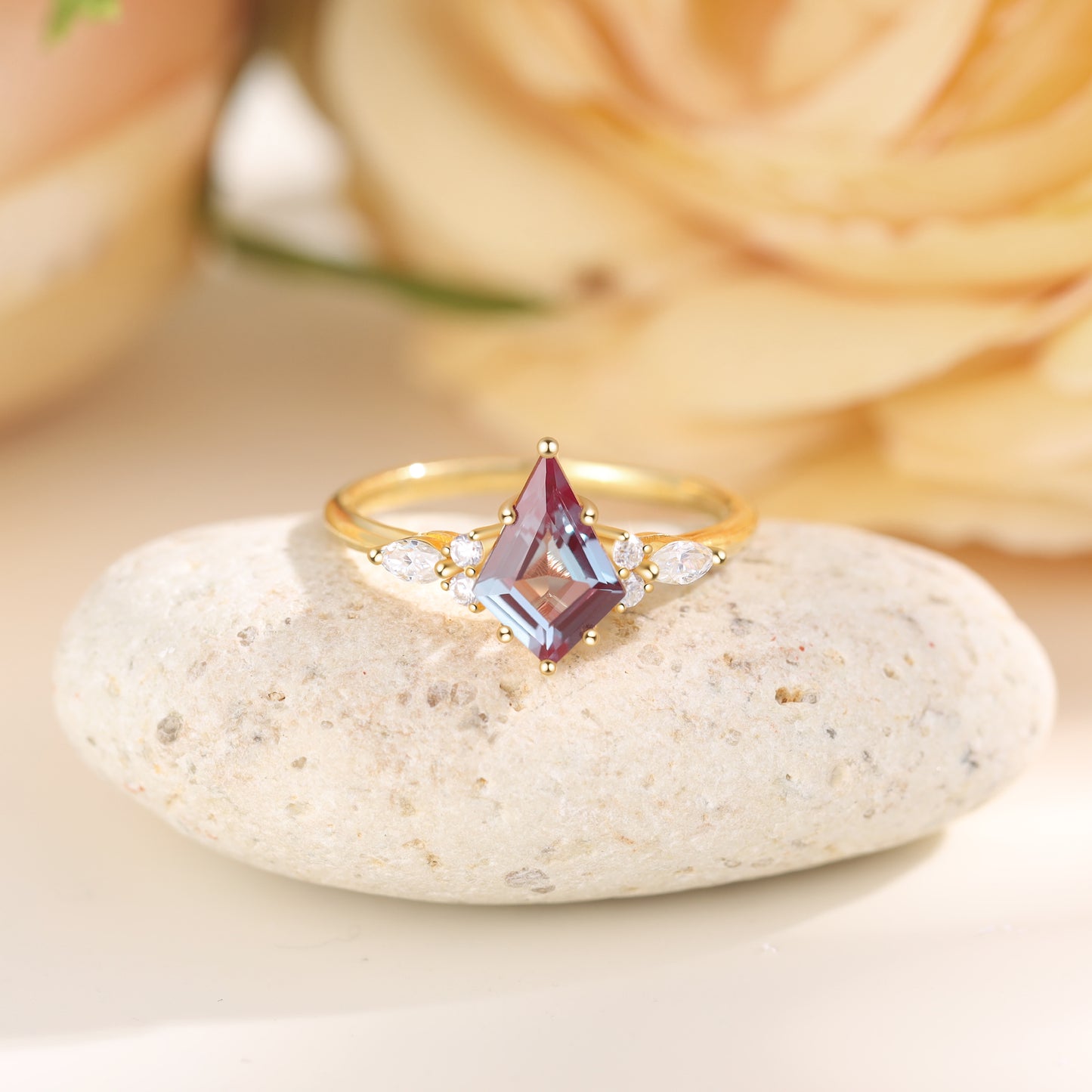 925 Sterling Silver Natural Alexandrite Ring