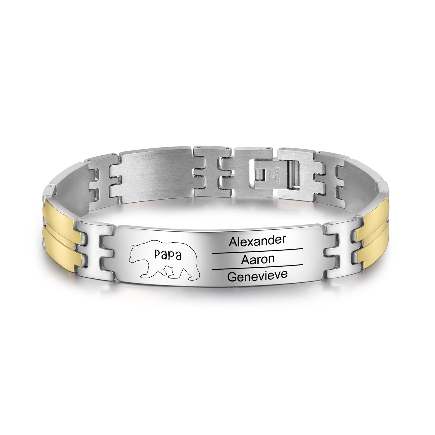 Father' Day Custom Stainless Steel Men Bracelet