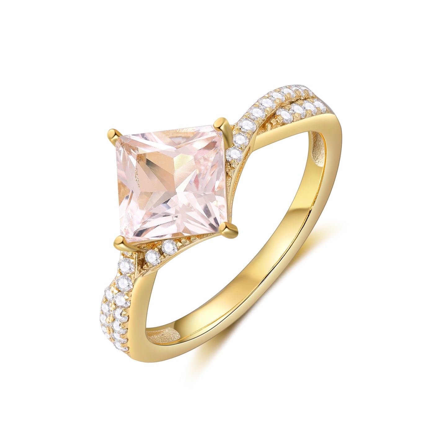 925 Sterling Silver Natural Pink Sapphire Ring