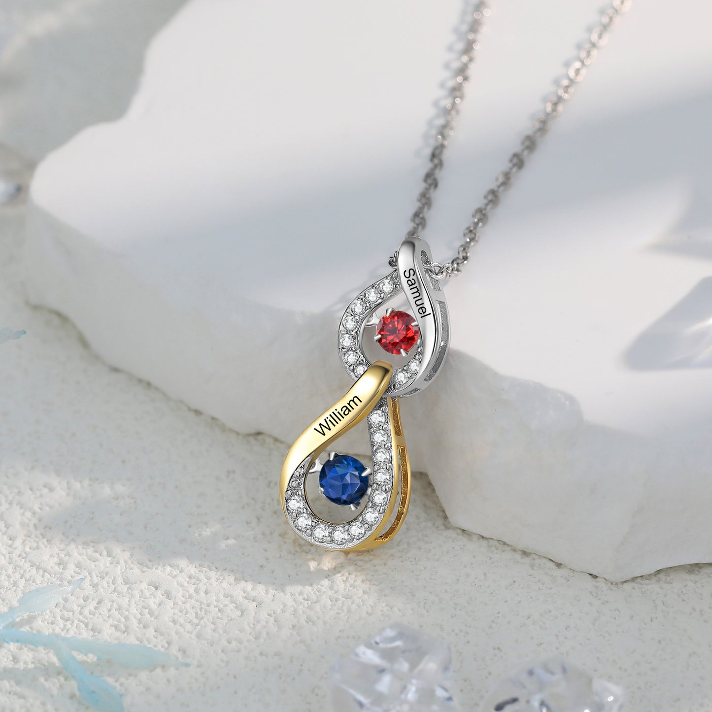 Custom Birthstone Pendant Necklace