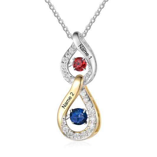 Custom Birthstone Pendant Necklace