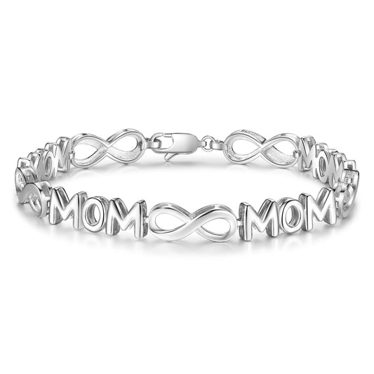 Custom Name Infinity Bracelet with MOM