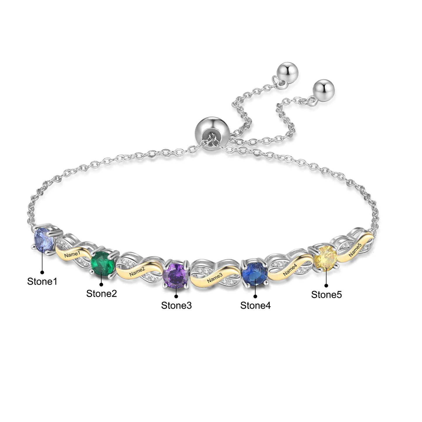 Custom Birthstone Bracelet