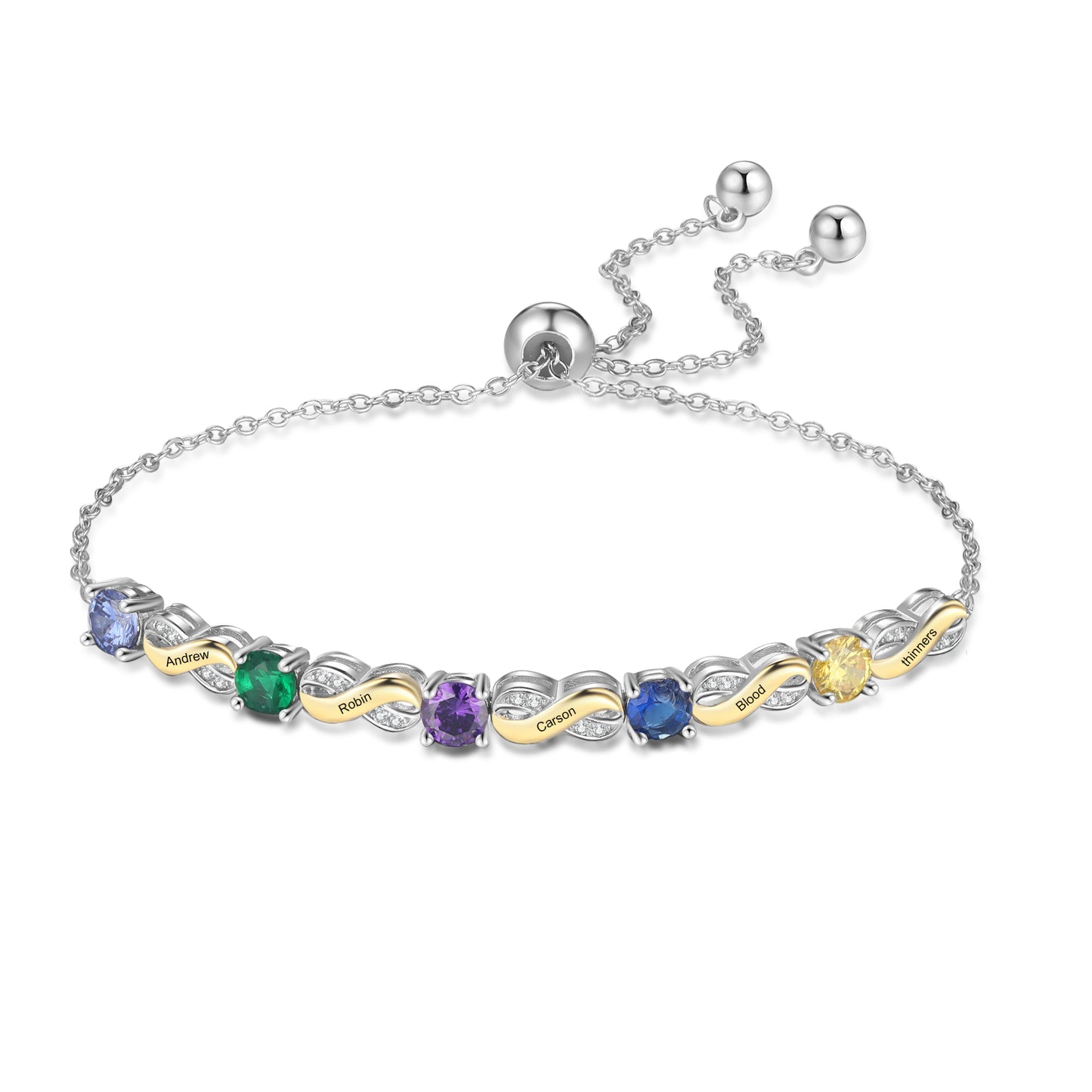 Custom Birthstone Bracelet