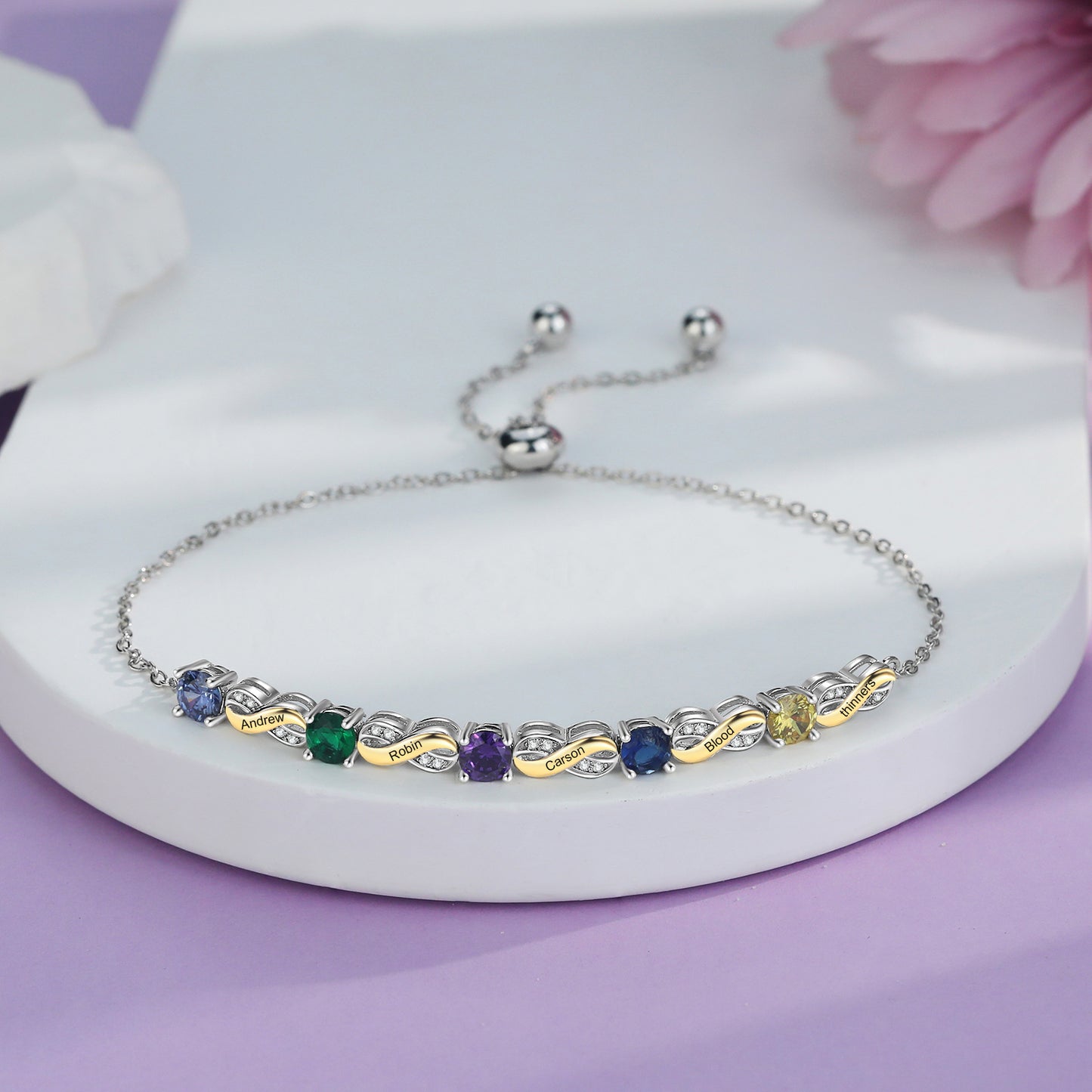 Custom Birthstone Bracelet