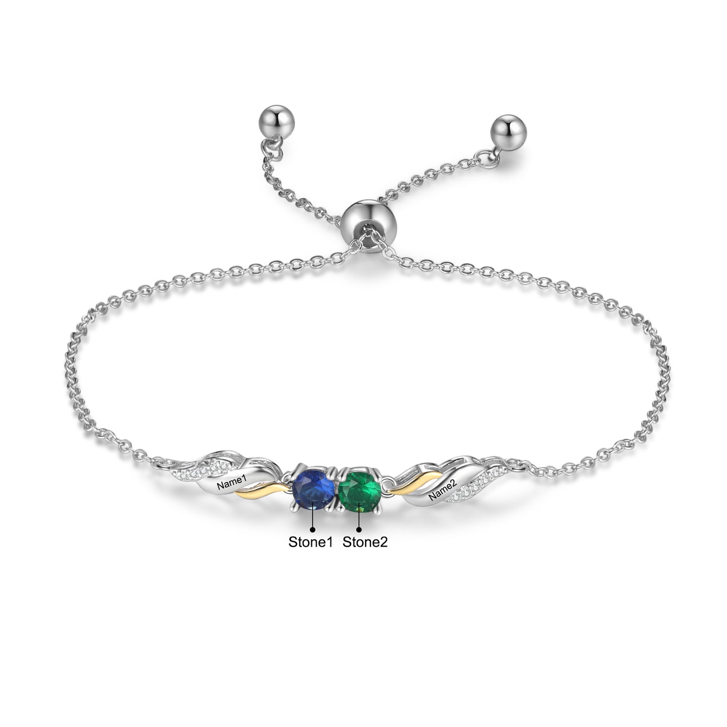 Personalized Birthstone Bracelet