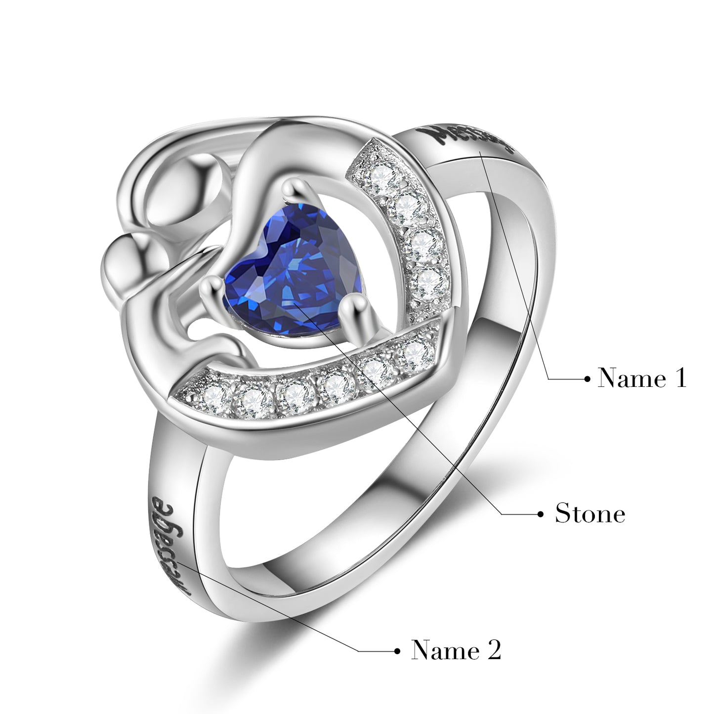 Custom Mother and Child Ring