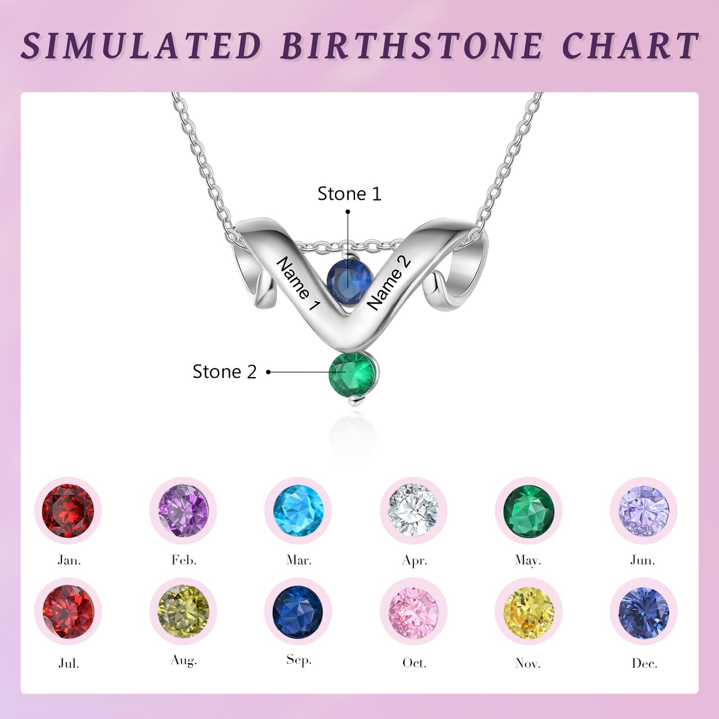 Custom Birthstone Necklace