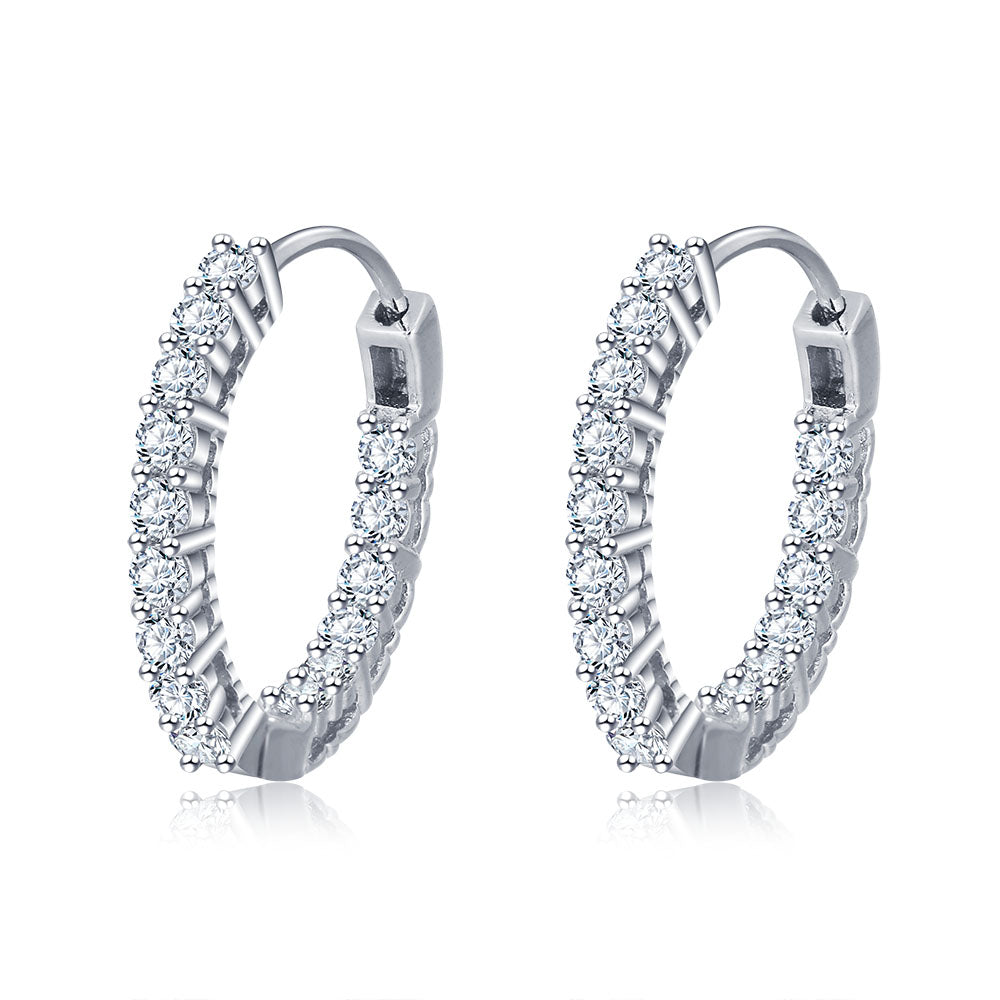 925 Sterling Silver Hoop Earrings