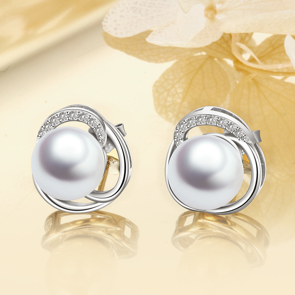 Fashion Rhodium Plated Earrings