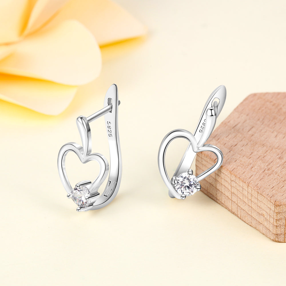 Fashion Rhodium Plated Earrings