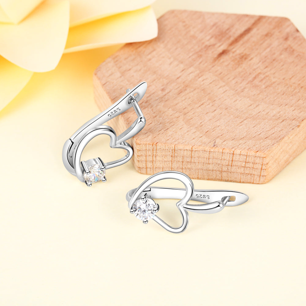 Fashion Rhodium Plated Earrings