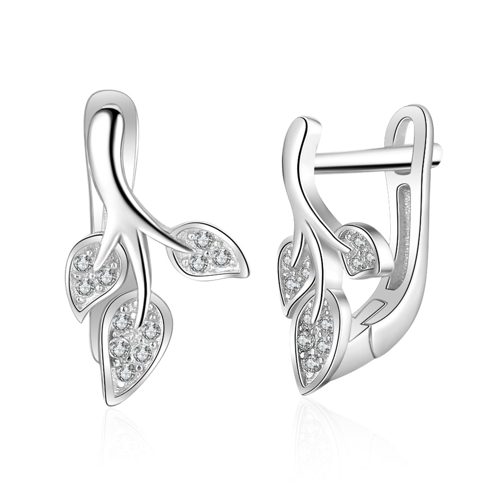 Fashion Rhodium Plated Earrings