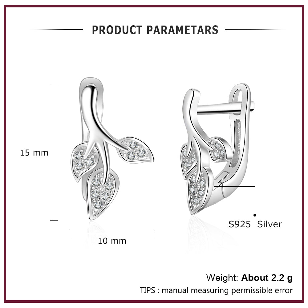 Fashion Rhodium Plated Earrings