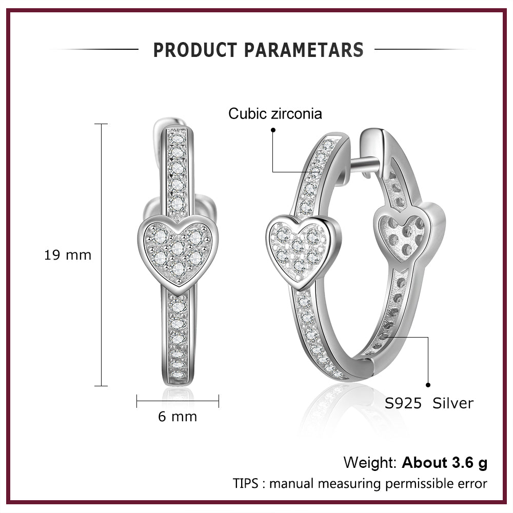 Fashion Rhodium Plated Earrings