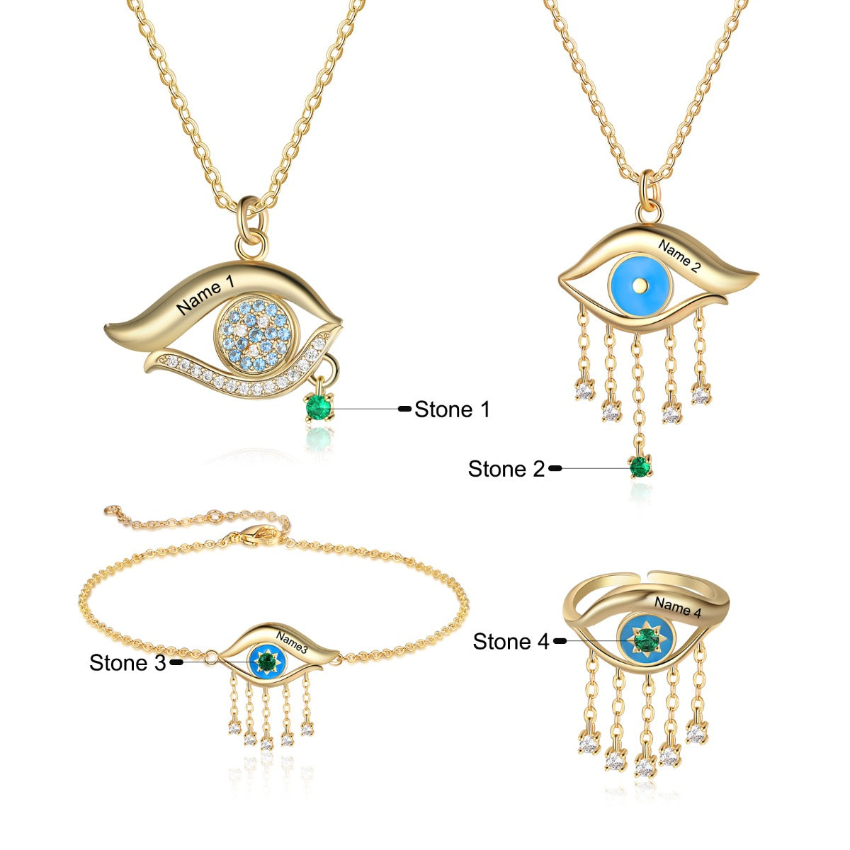 Evil Eye Jewelry Set - iYdr