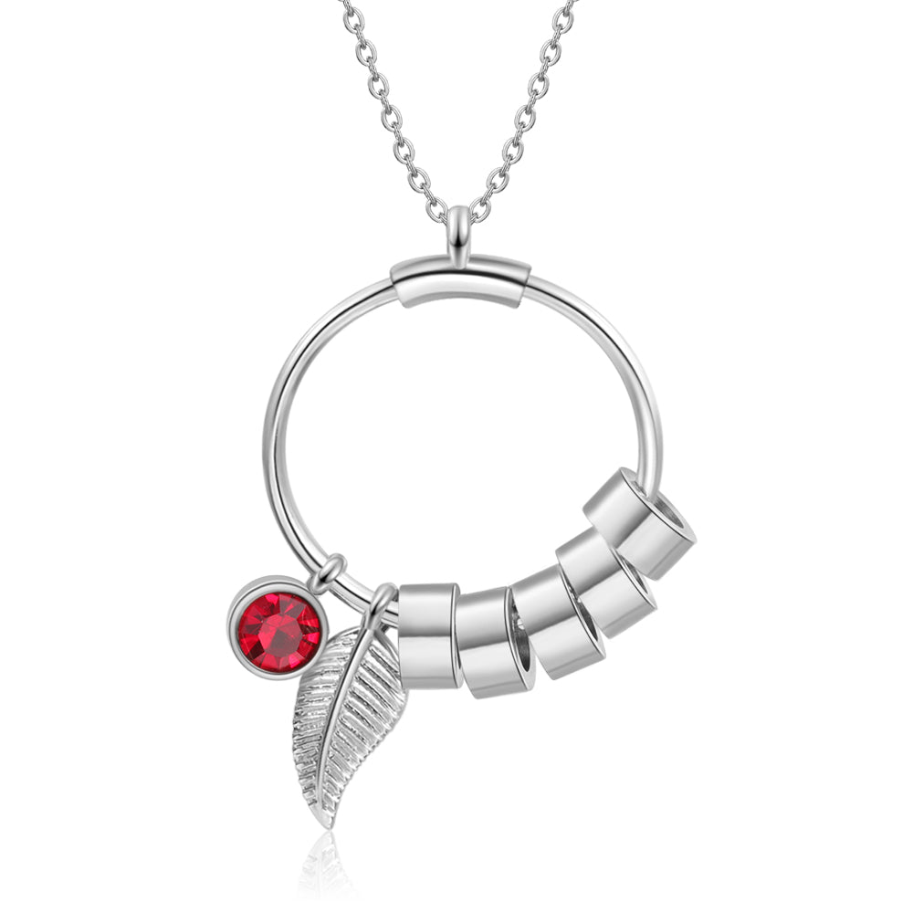 Personalized Stainless Steel Leaf Necklace - iYdr