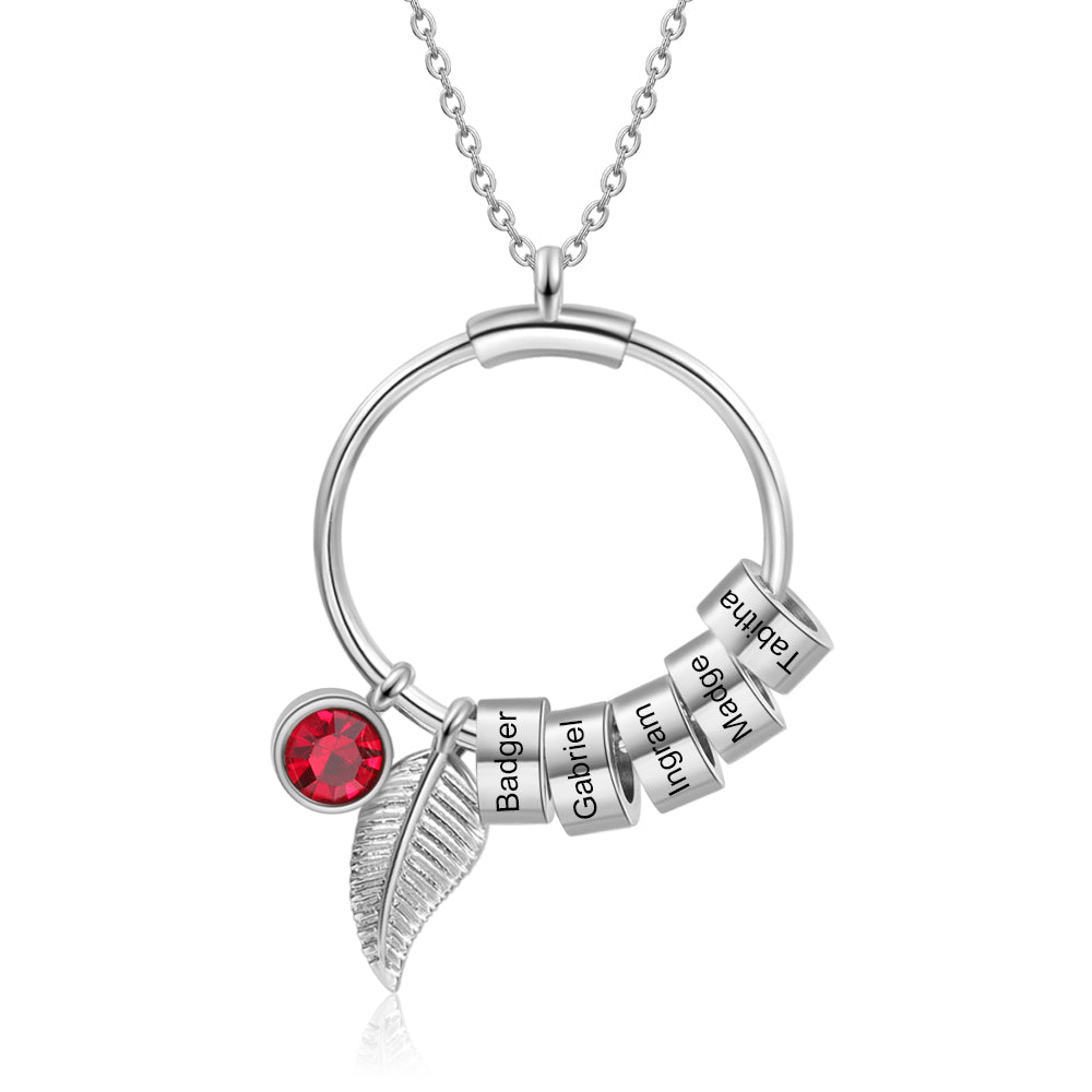 Personalized Stainless Steel Leaf Necklace - iYdr