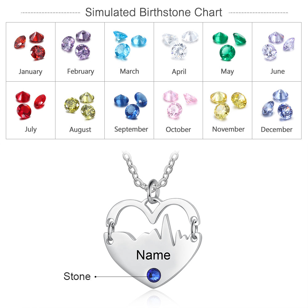 Personalized Stainless Steel Heart Necklace - iYdr