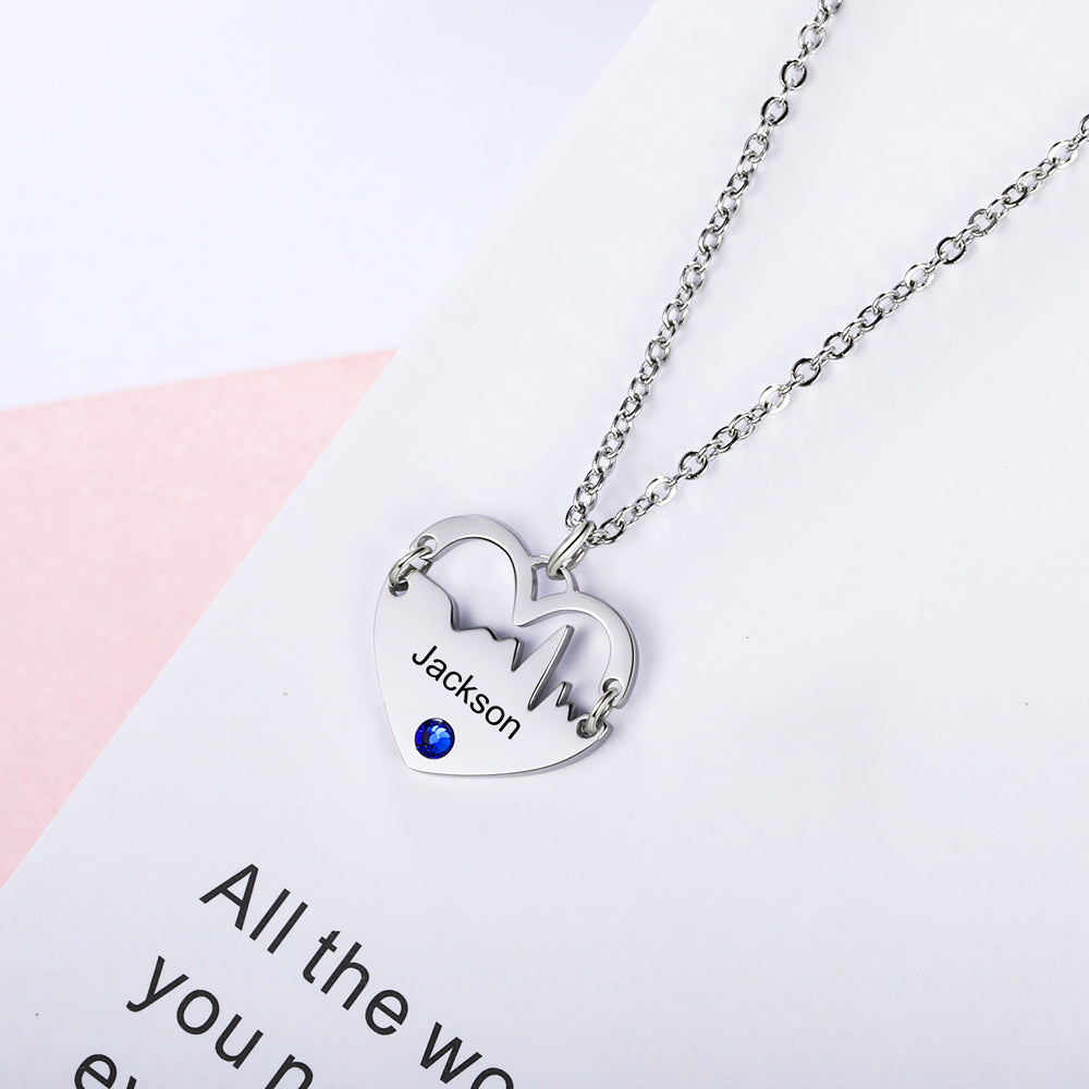 Personalized Stainless Steel Heart Necklace - iYdr