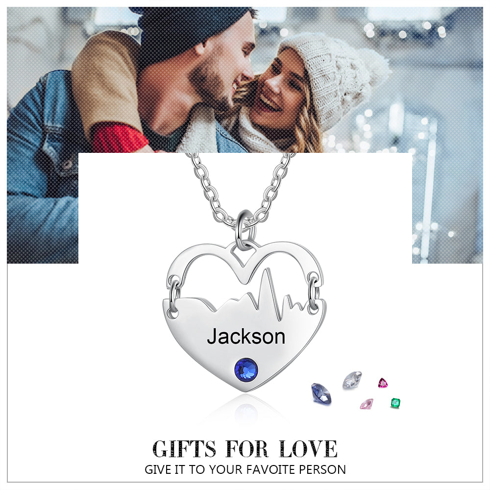 Personalized Stainless Steel Heart Necklace - iYdr