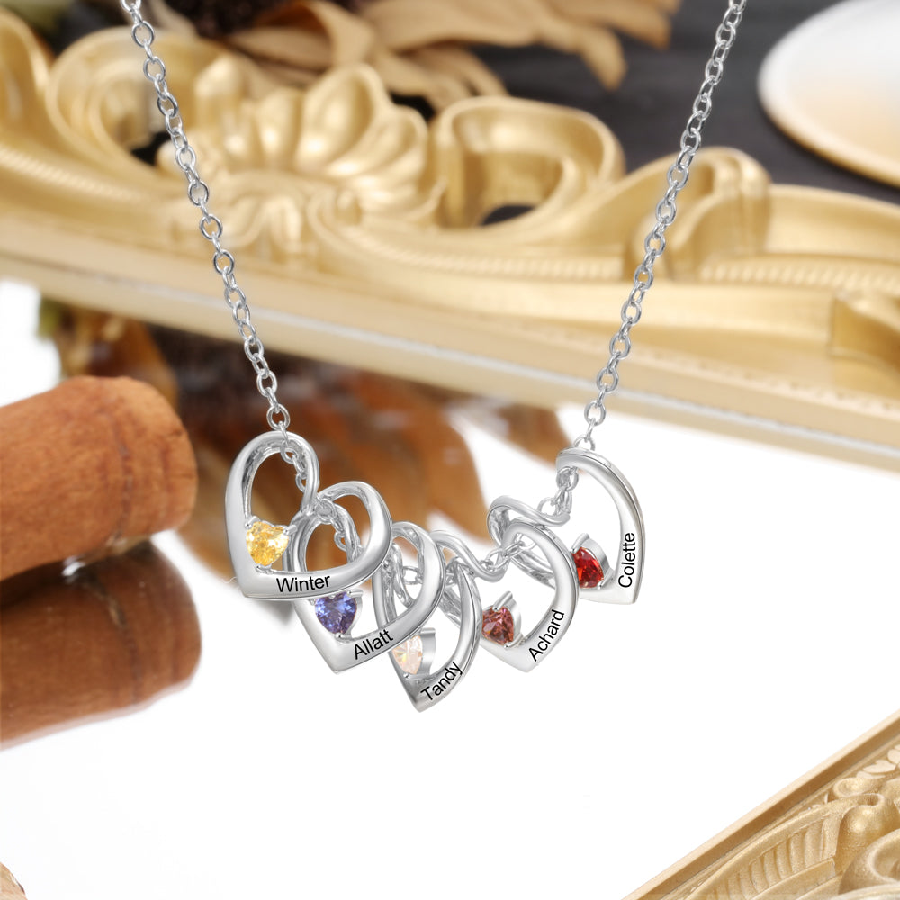 Rhodium Plated Heart Necklace - iYdr