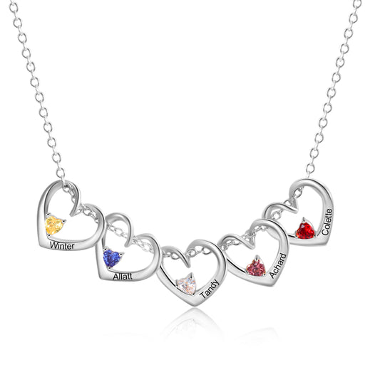 Rhodium Plated Heart Necklace - iYdr