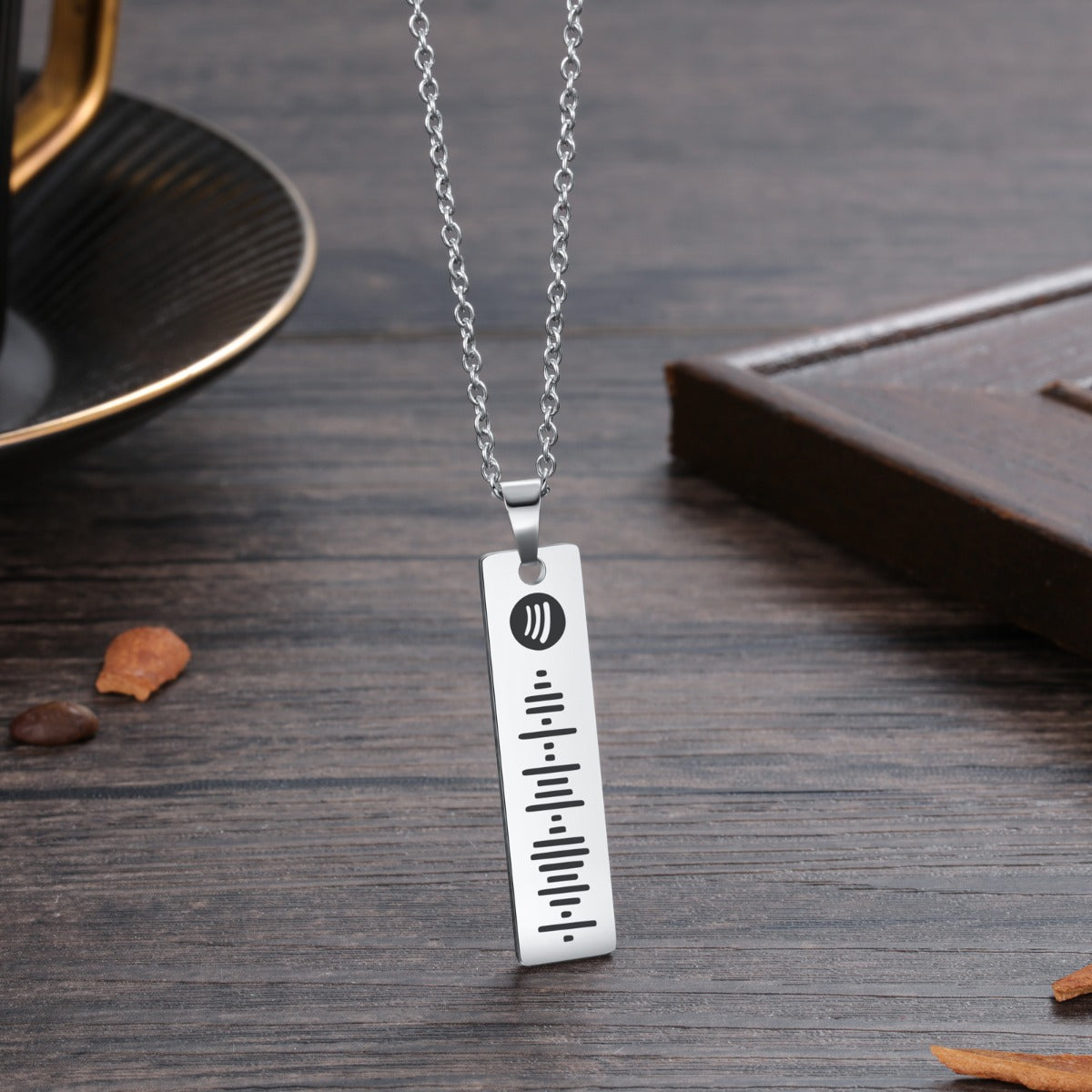 Personalized Stainless Steel Spotify Code Necklace