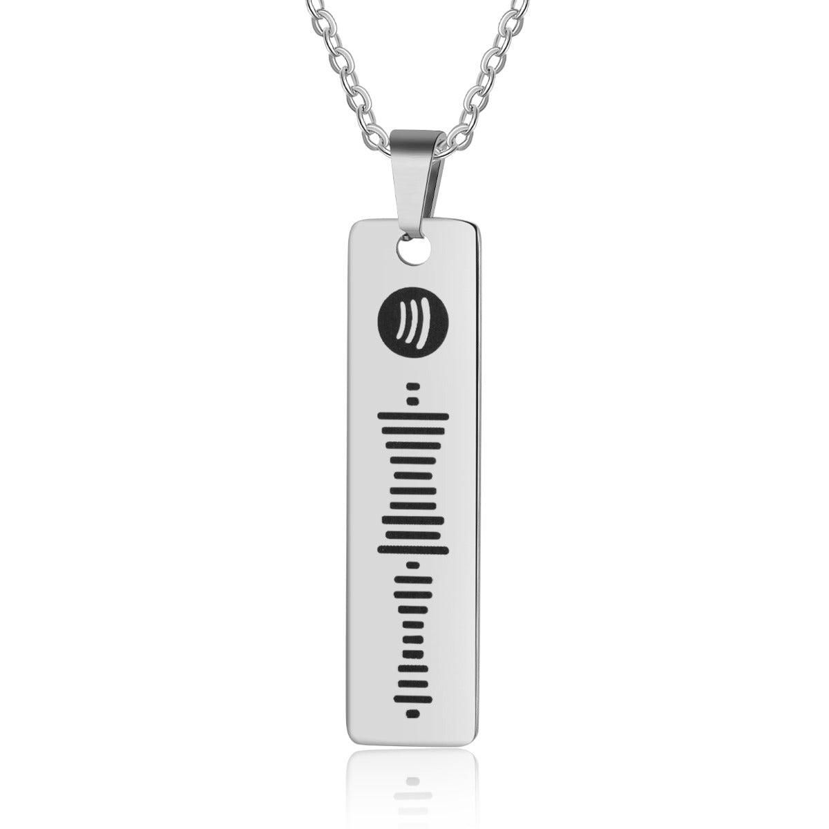 Personalized Stainless Steel Spotify Code Necklace