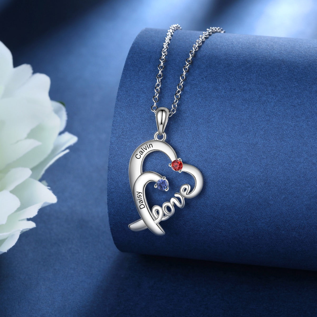 S925 Silver LOVE Heart Necklace - iYdr