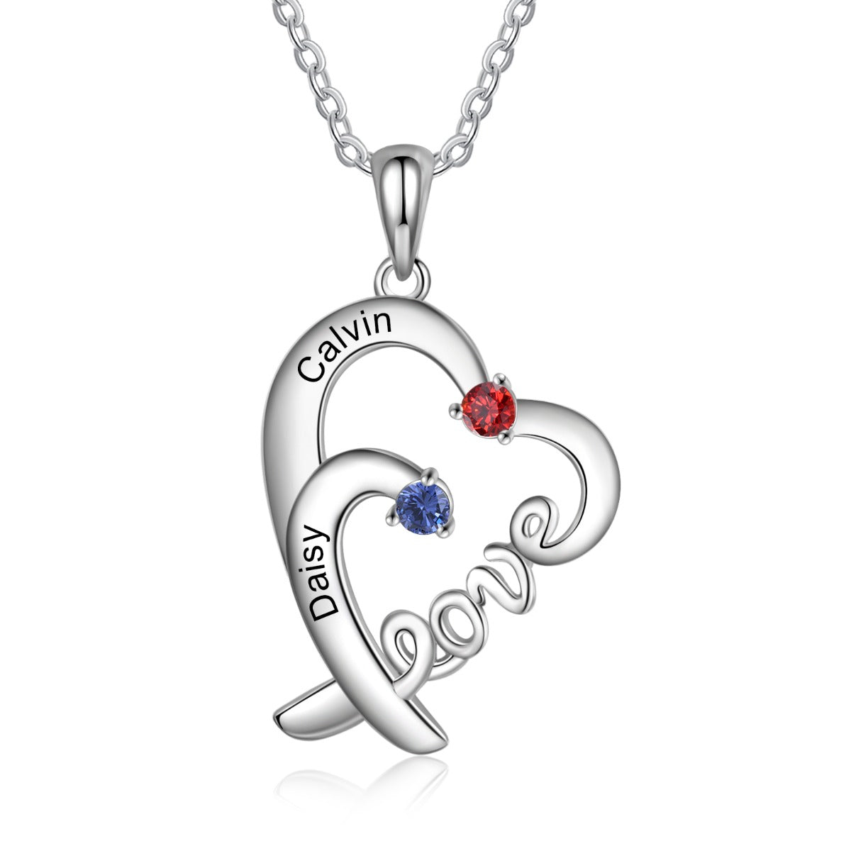 S925 Silver LOVE Heart Necklace - iYdr