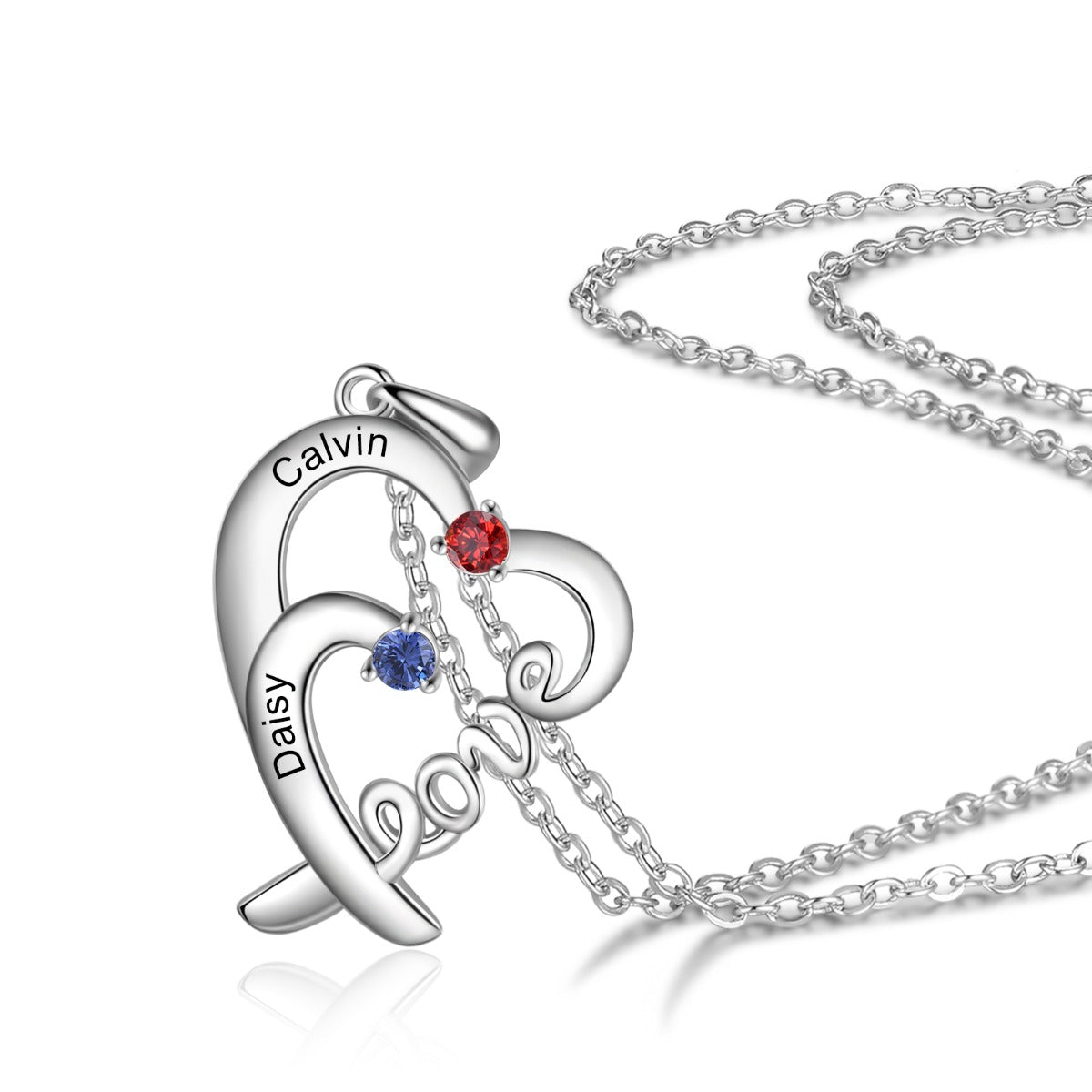 S925 Silver LOVE Heart Necklace - iYdr