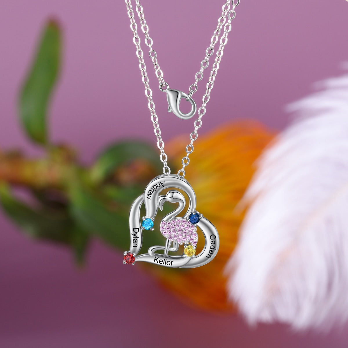 Personalized Animal Swan Pendant Necklace - iYdr