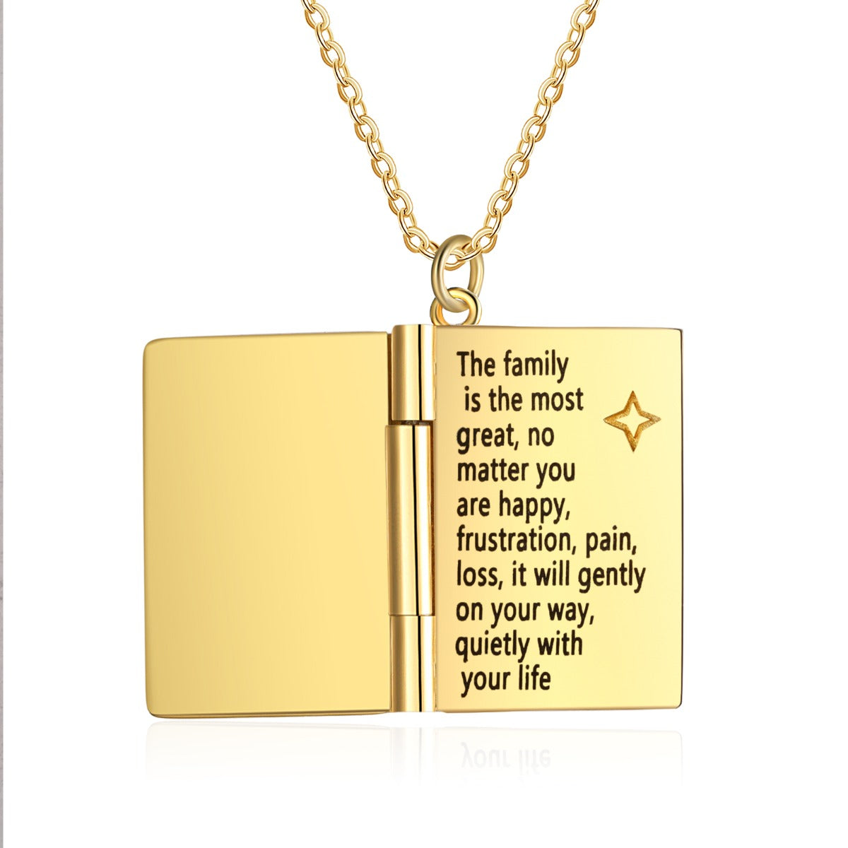 Personalized Bee Book Necklace - iYdr